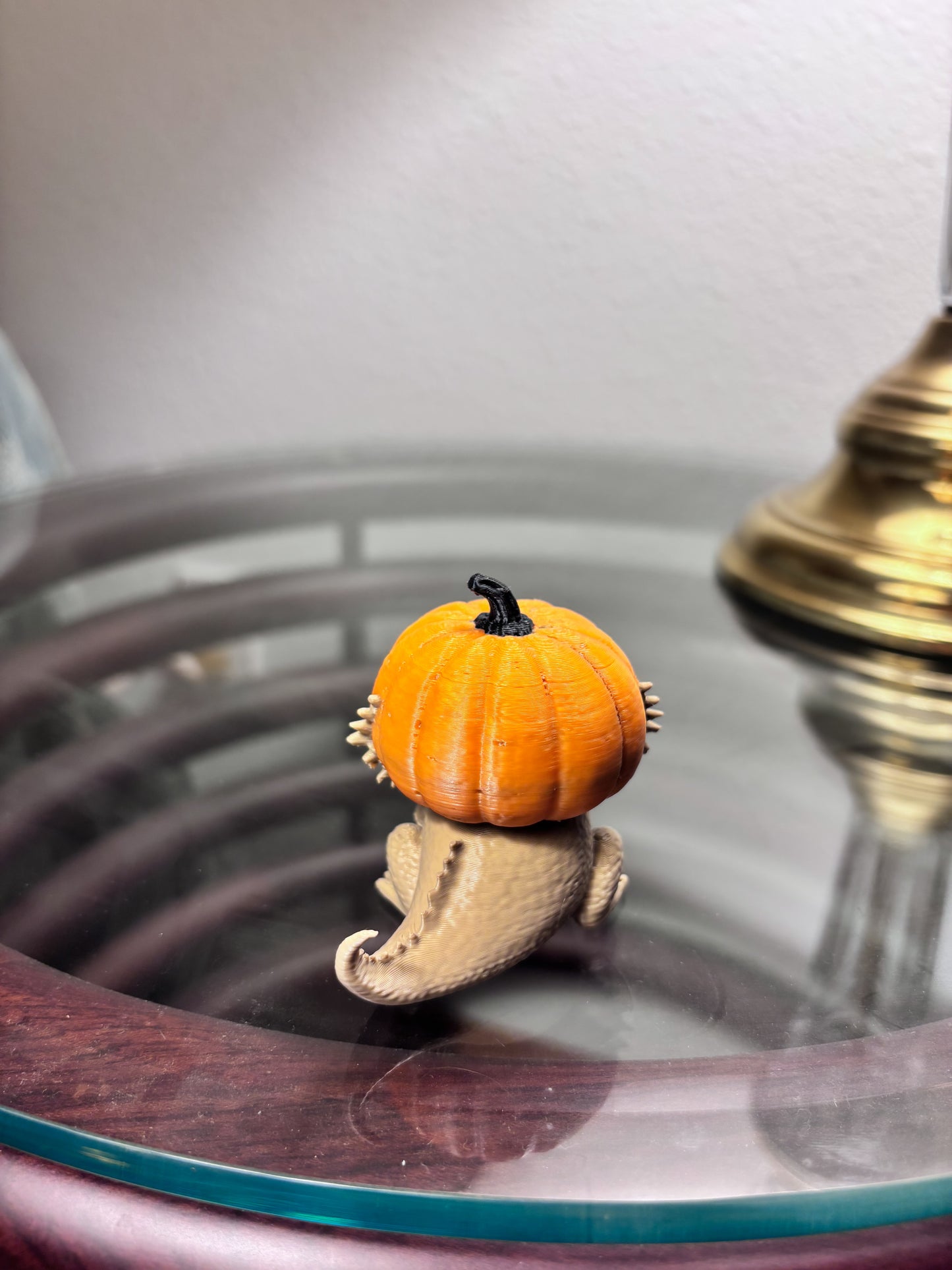 Jack-O-Lantern Bearded Dragon Figure